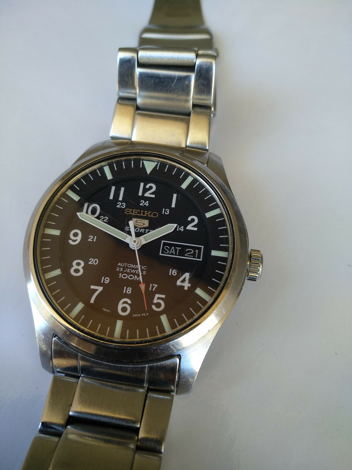 Seiko Automatic 7S36-03J0 5 Sports 23Jewels 42mm Men’s Watch_22