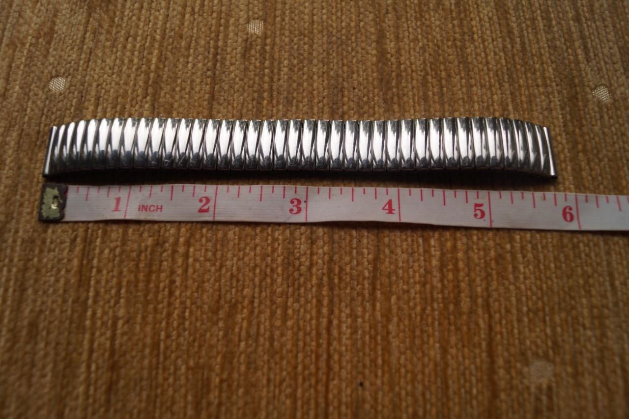 STAINLESS EXPANDABLE WATCH BRACELET 12MM GLOSS FINNISH NO PATTERN