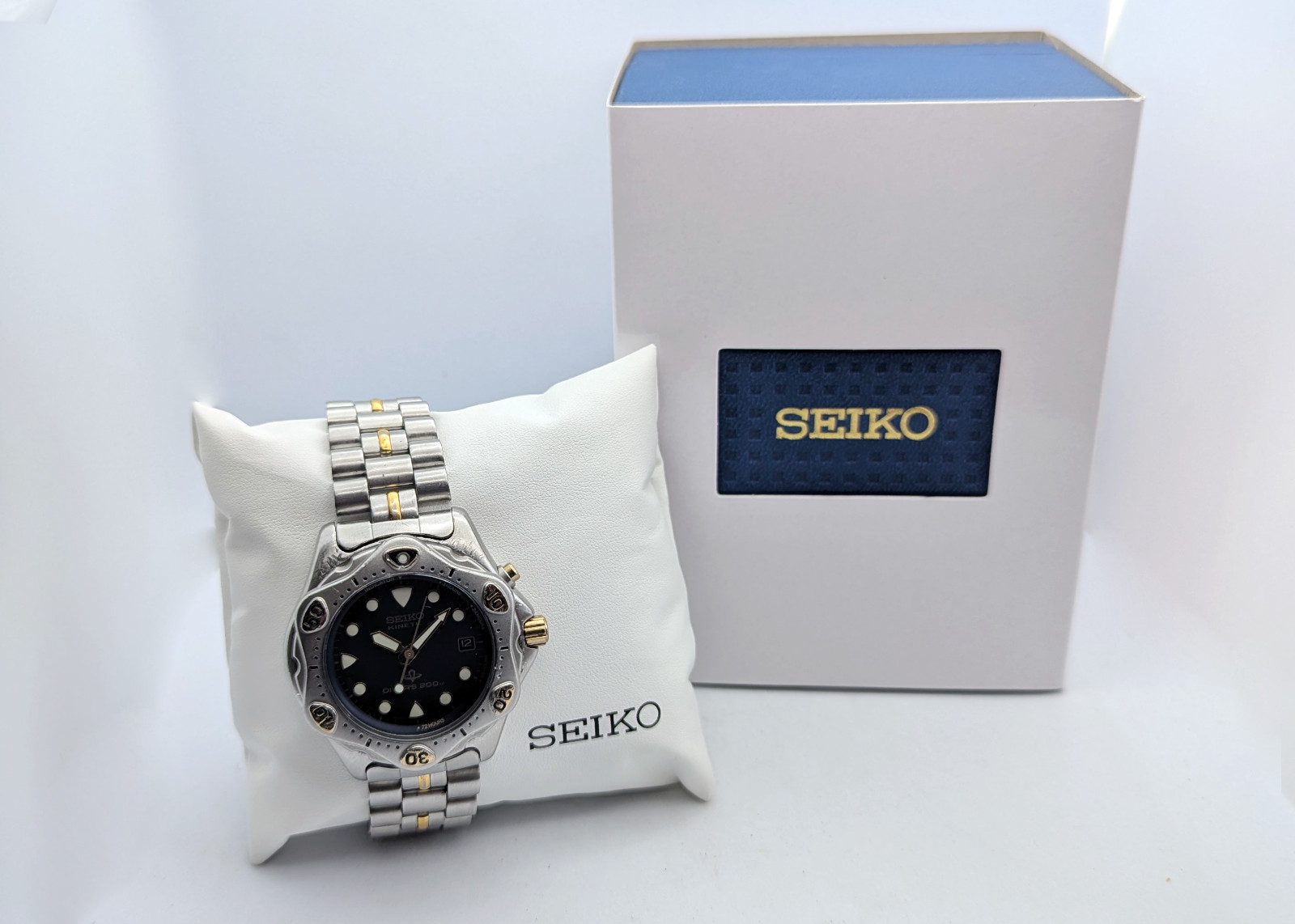 Seiko Kinetic Diver 200M 5M22-6A90 Starfish | New Capacitor, Crystal & Box