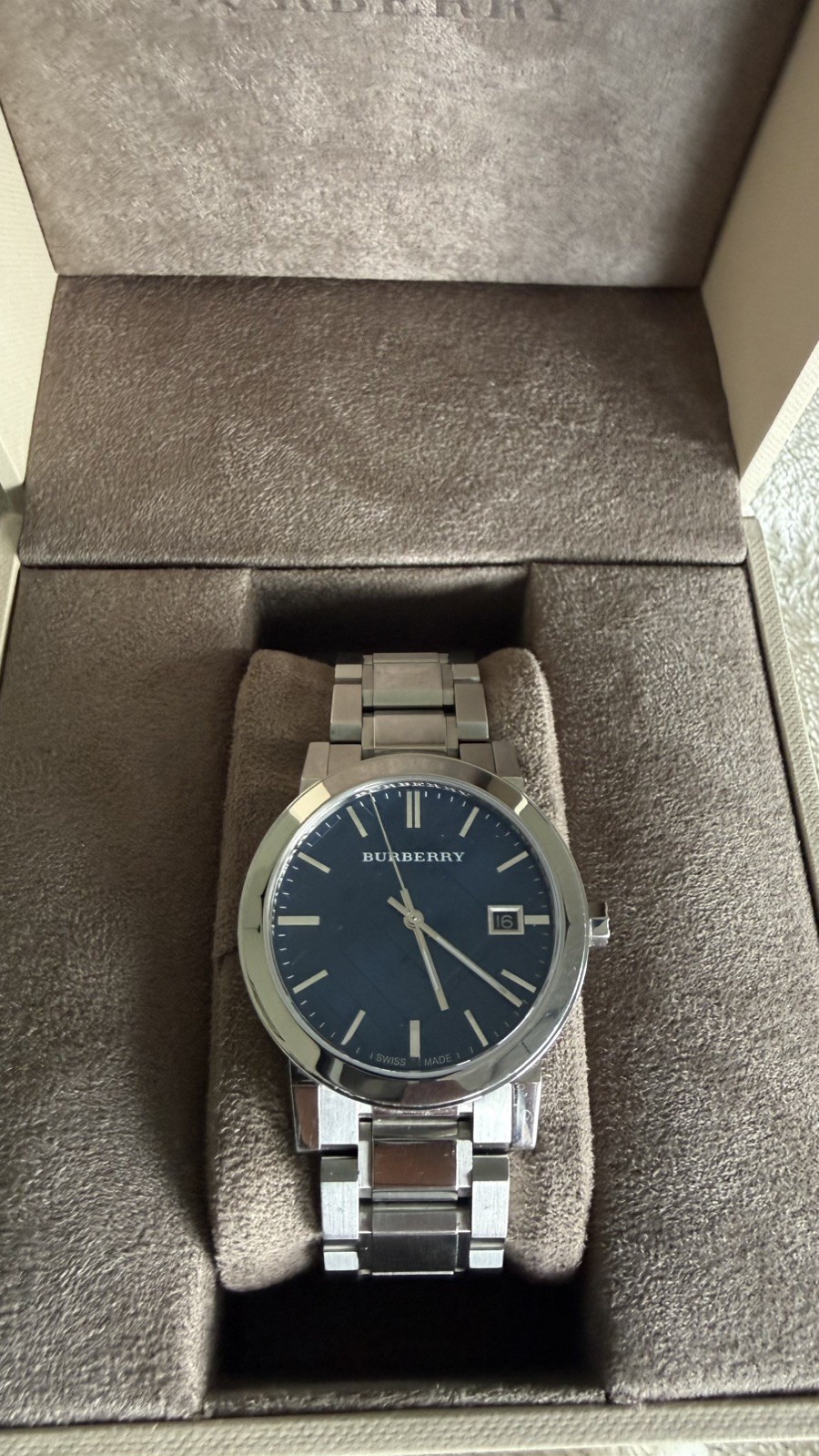 Burberry Men’s Watch The City – 40MM Steel Blue (BU9031) Watch