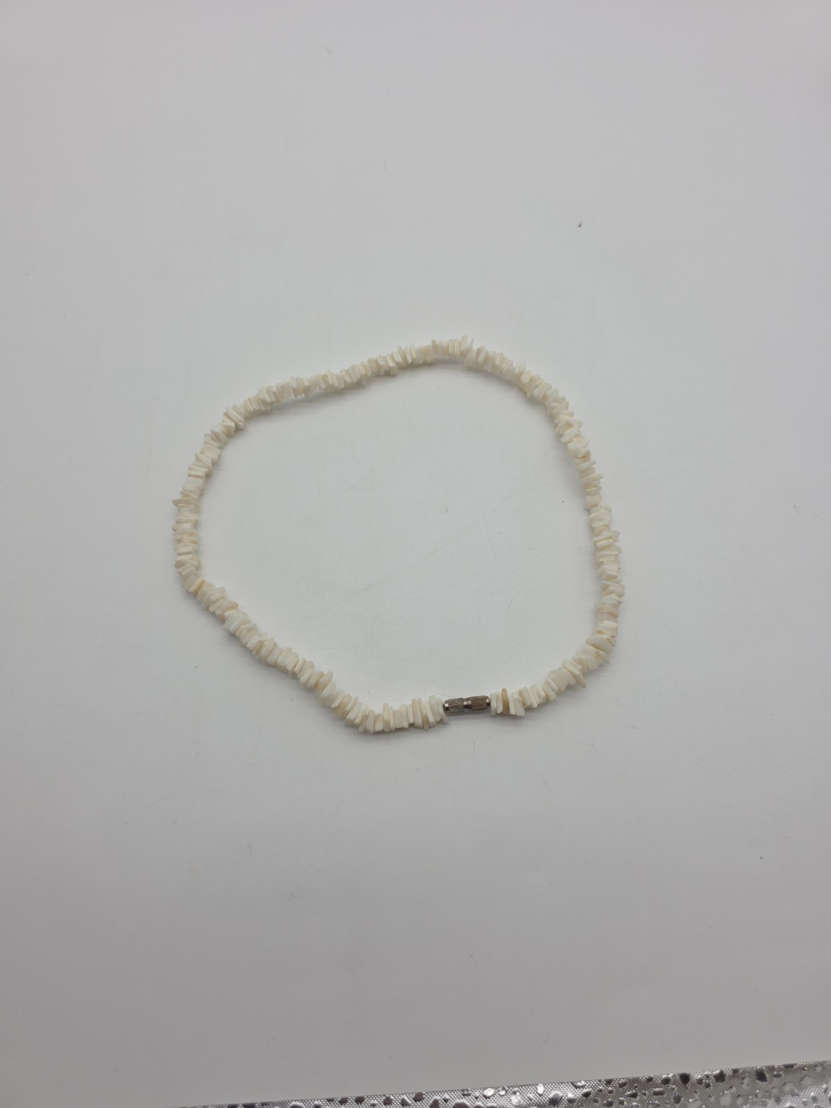Vintage White Shell Unisex Necklace Mens Women’s Beach Tropical Boho 16.5”