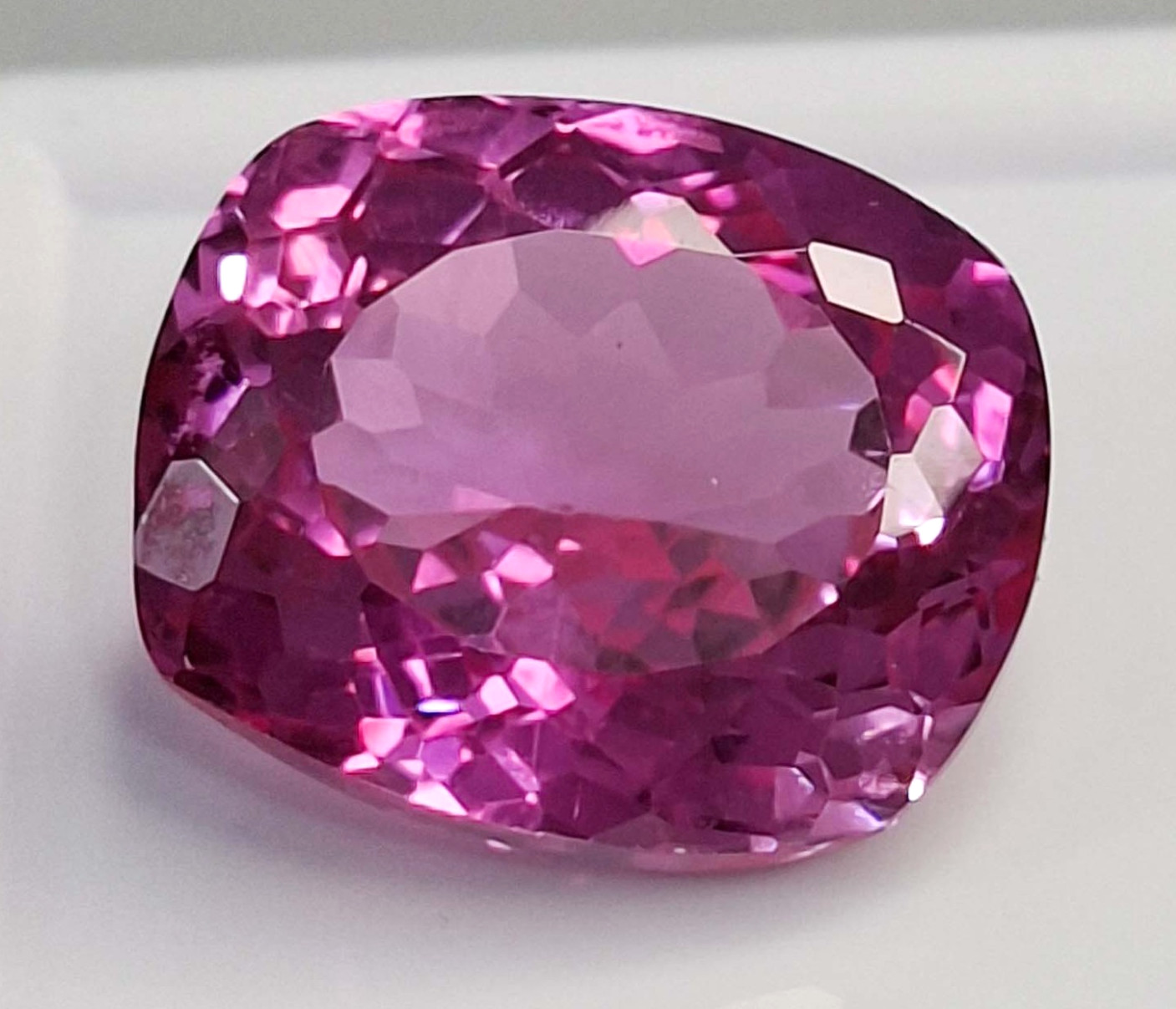 Natural Pink Sapphire Cushion Cut 14-16 Ct EGL Certified Loose Gemstone RK288