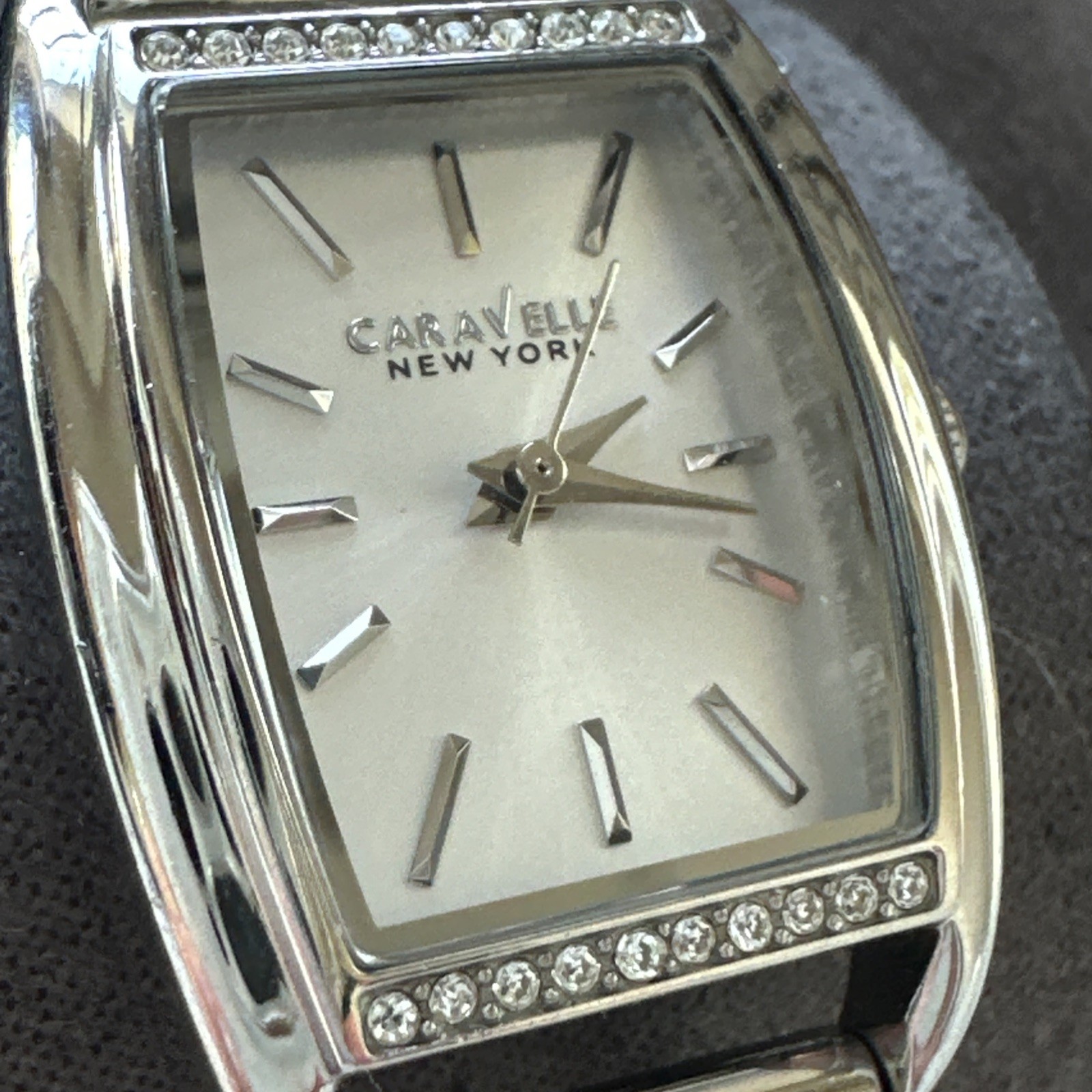 Caravelle New York by Bulova Crystal Accented Steel Watch 43L169
