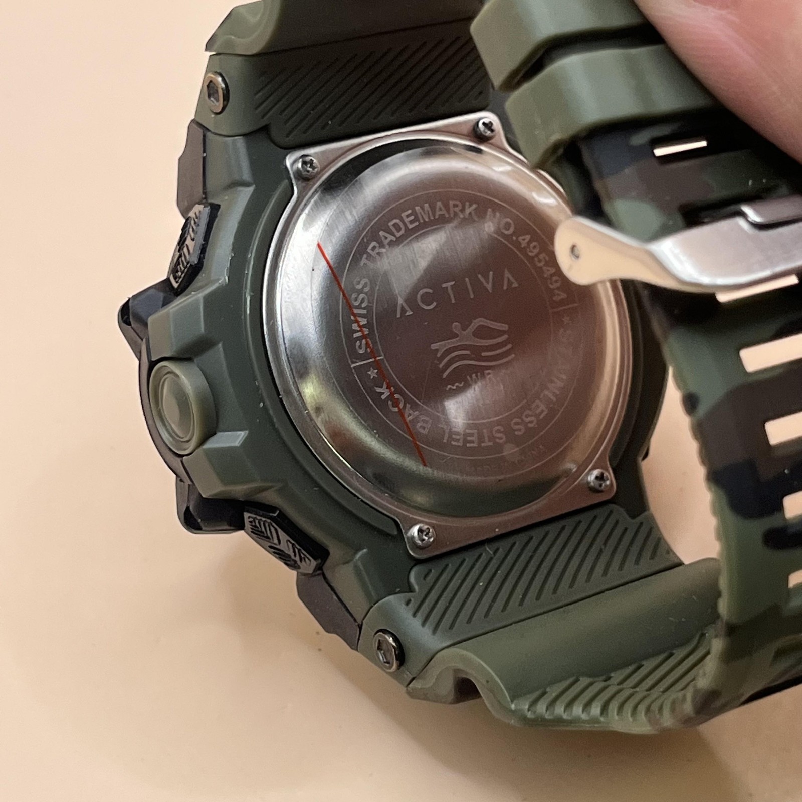 Activa Digital Sports Watch Camo Strap 3 BAR Water Resist Alarm Chrono Light