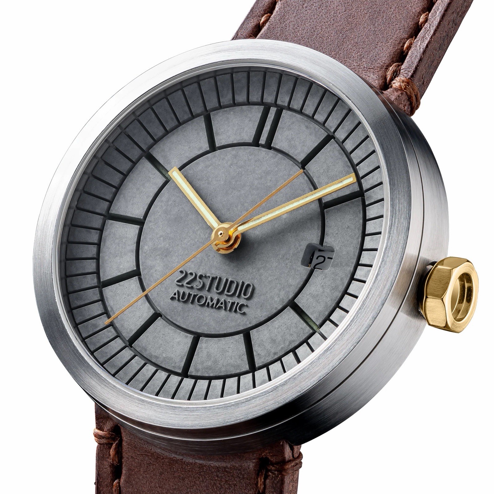 22STUDIO Concrete Sector Watch 43mm Automatic New Classic Edition