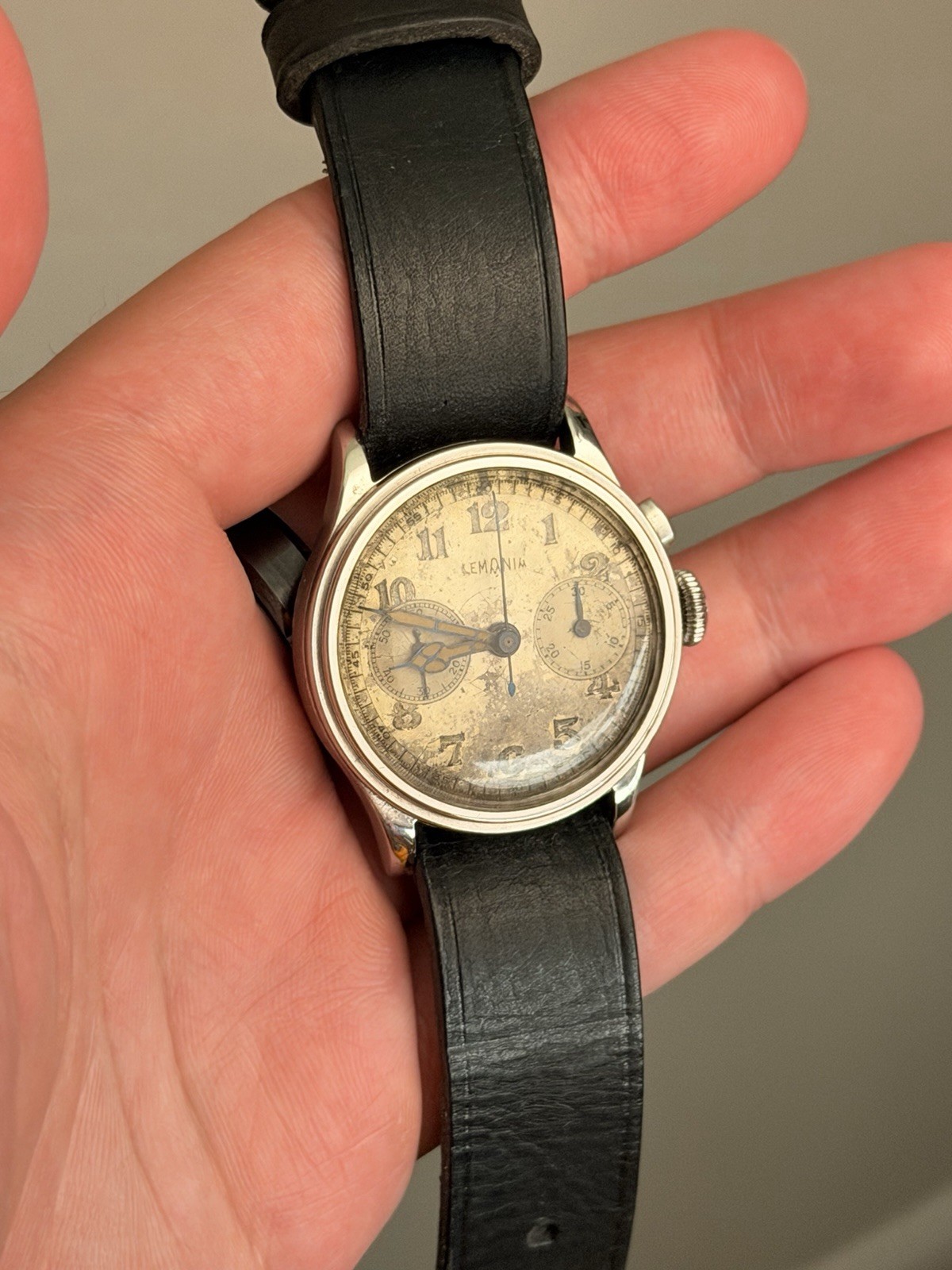 Rare Vintage Lemania CH13 Monopusher Chronograph – Serviced – See Description