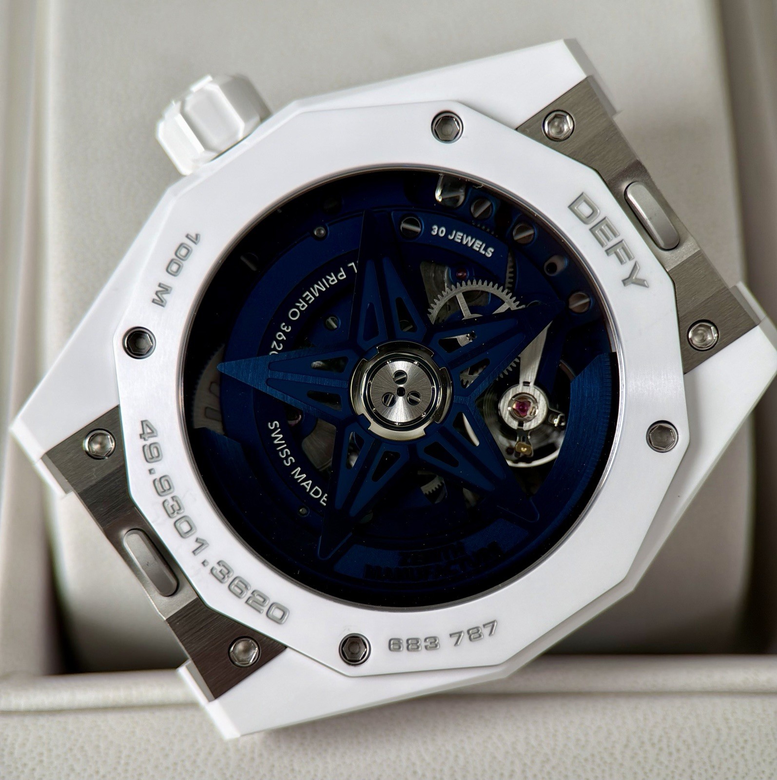 Zenith Defy Skyline Skeleton White Ceramic 2026 Full Set 49.9301.3620/79.I001