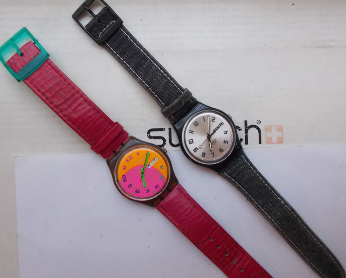 Lot of 2 STD GENT SWATCH WATCHES EXCELLENT VINTAGE L@@K WOW
