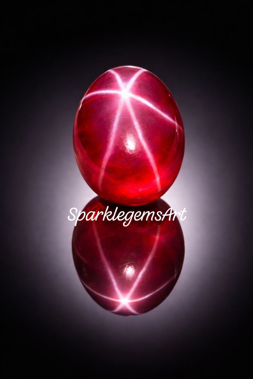 14t Natural Star Ruby Gemstone Oval Cut Loose Gemstone 6 Rays star Ruby Jewelry