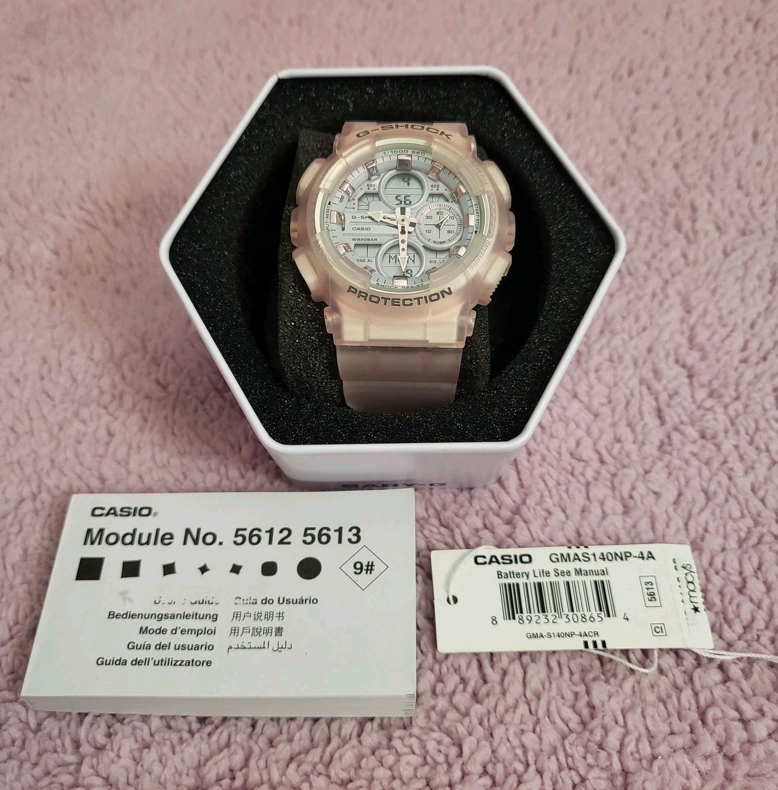 Discontinued G-Shock GMAS140NP-4A Pink Women’s Watch