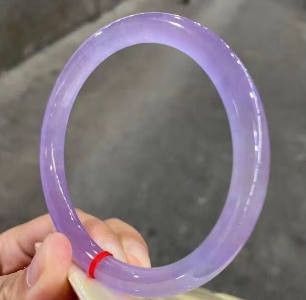 Real Natural Grade AAA Ice purple Myanmar Jade jadeite bracelets 53-64mm