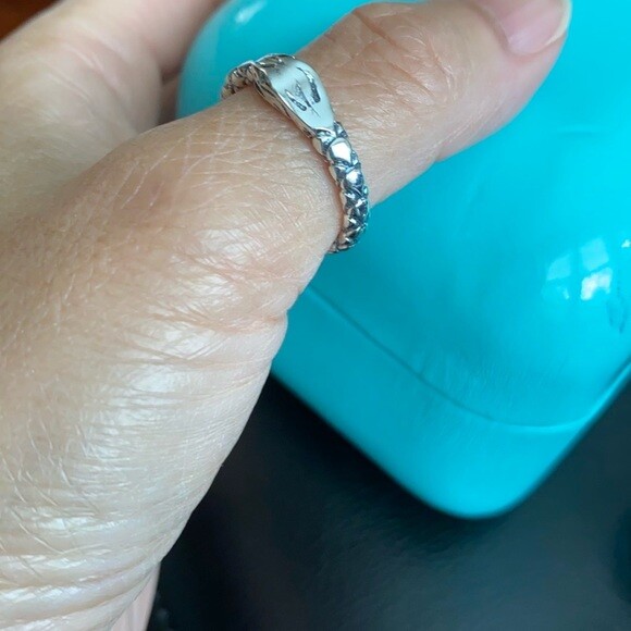925 Sterling Silver Ouroboros Uroboros Snake Thumb Ring Any / All Size