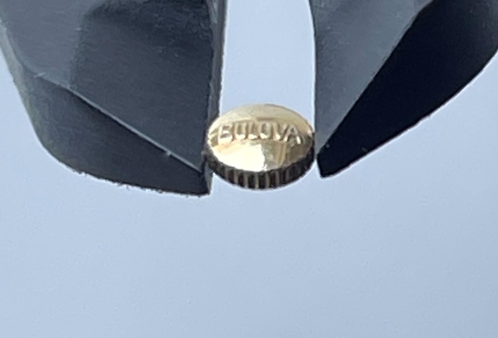 NOS Vintage Bulova Watch Crown Gold Tone 4.3mm Replacement Repair Parts