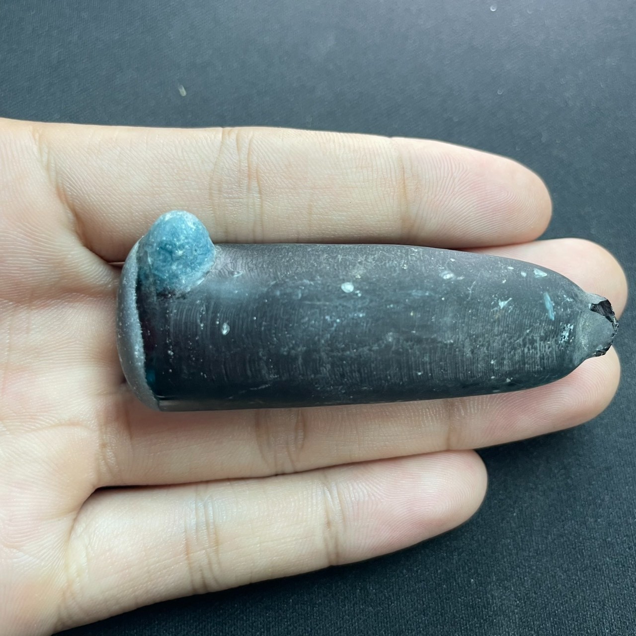 313 Ct Lab-Created London Green Spinel Rough Rare Color & Material (Swiss Made)