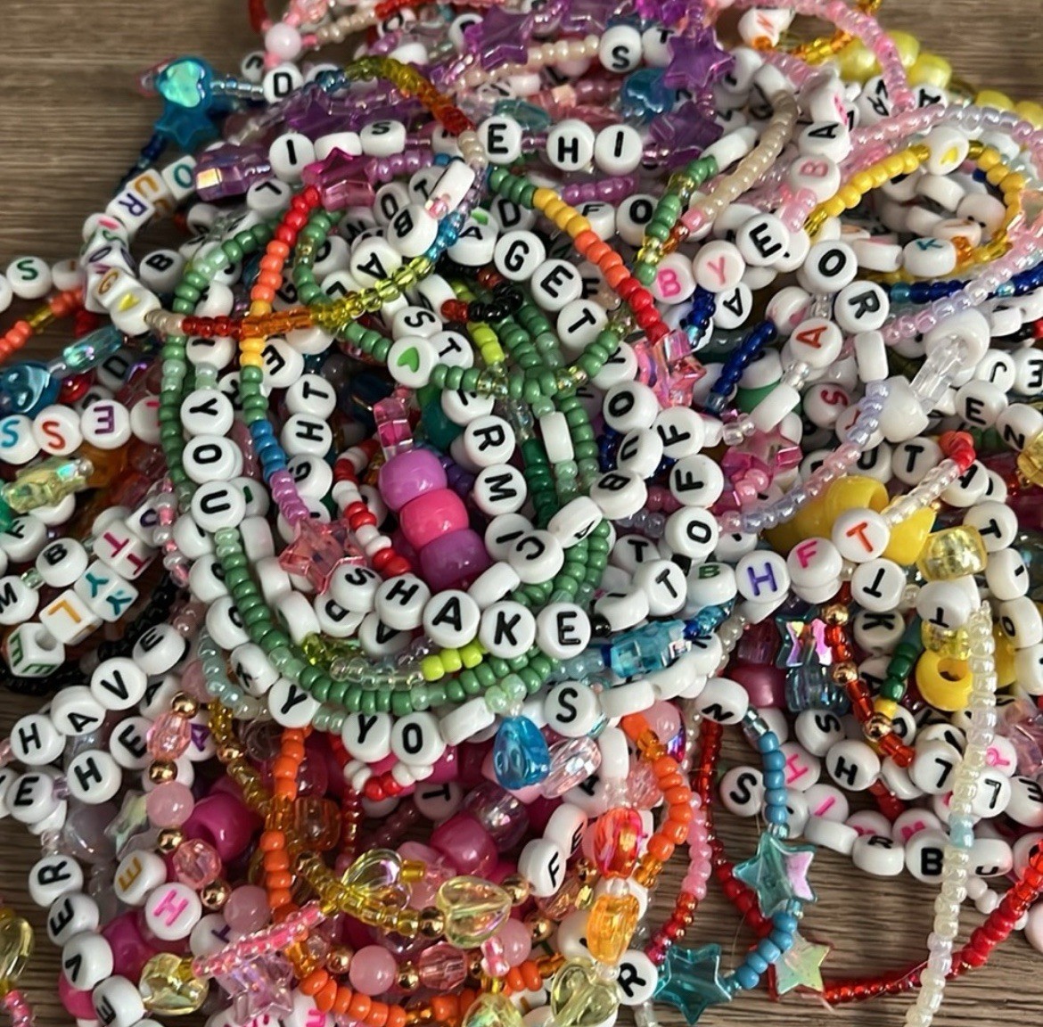Custom Beaded Friendship Bracelet Set (40)