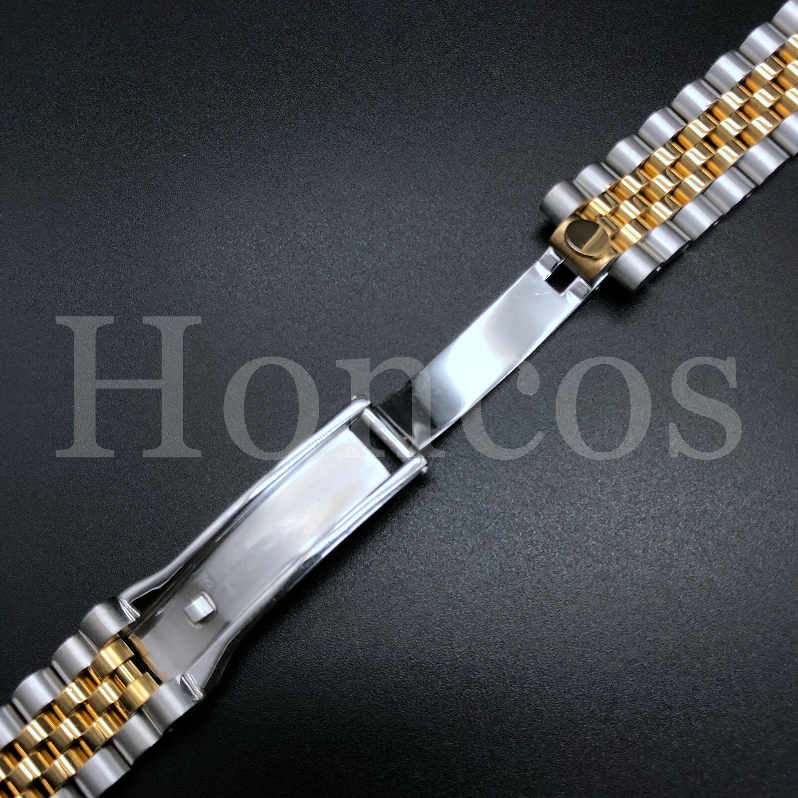JUBILEE WATCH BAND BRACELET FITS FOR ROLEX DATEJUST 13MM HIDDEN CLASP TWO TONES