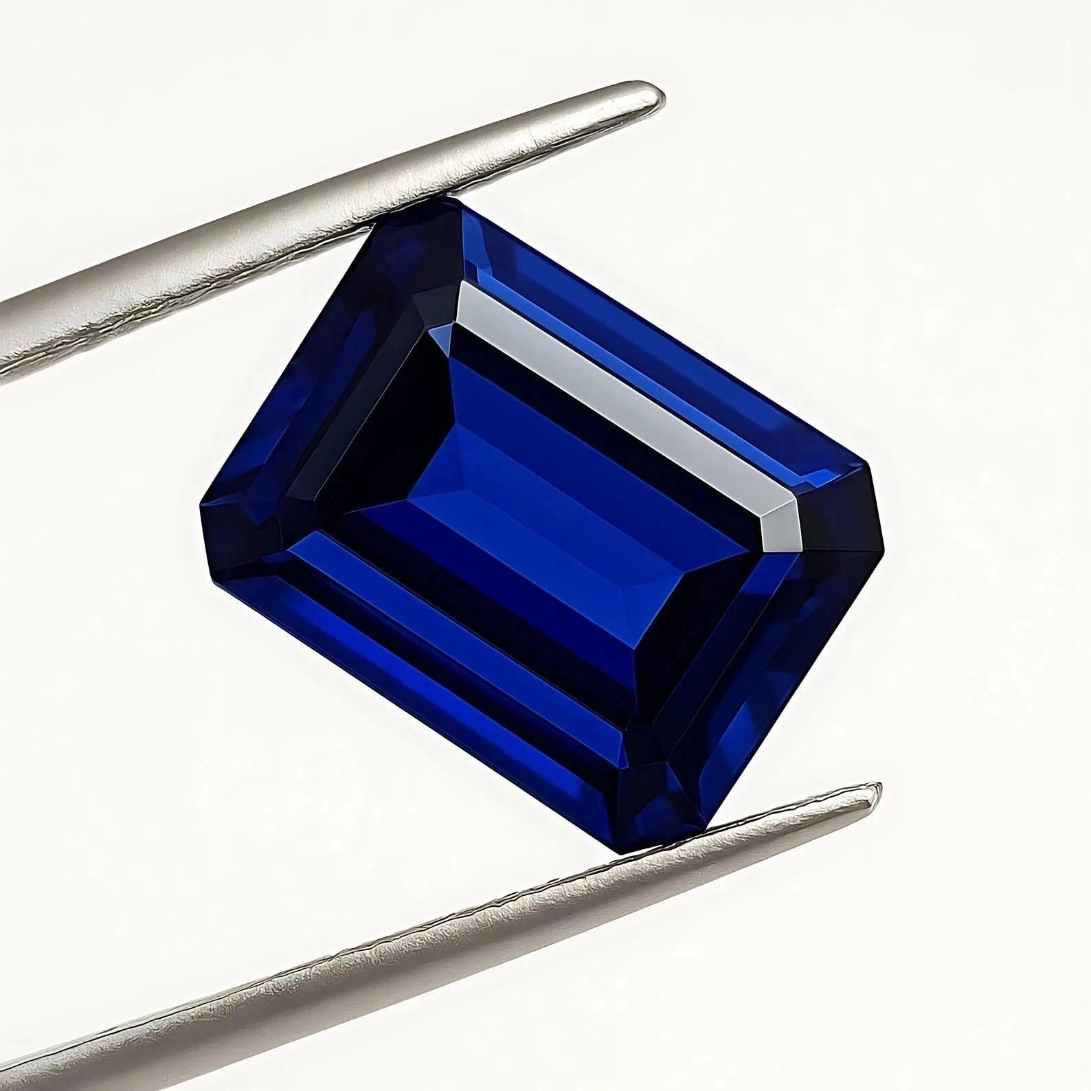 Natural 10 Ct Blue Sapphire Flawless Emerald Cut AGL Certified Loose Gemstone