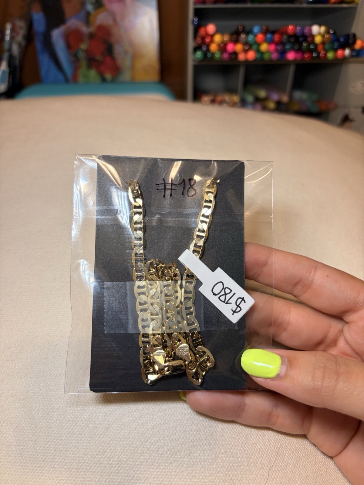 Gold chain (14K Italy gold filled) “20inch / 5 mm”
