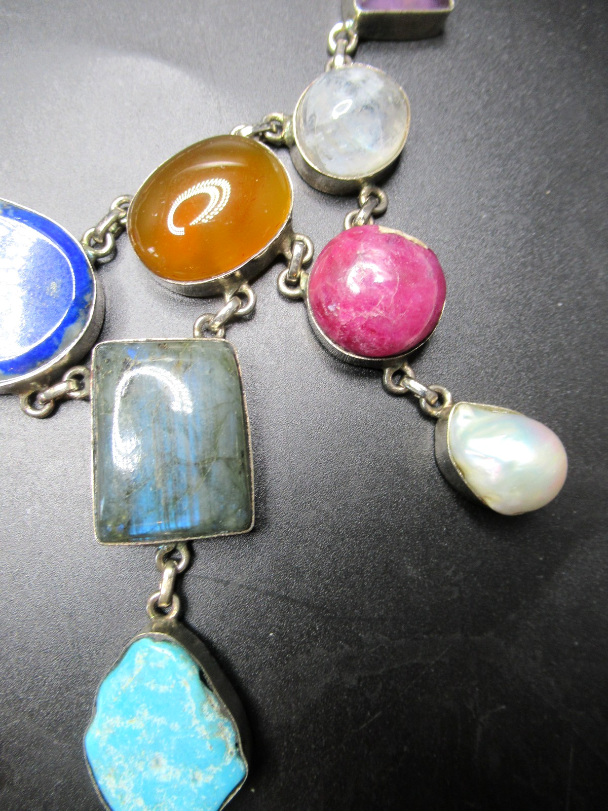 Amazing Handcrafted Genuine Gemstone Necklace Turquoise Lapis Coral MORE!