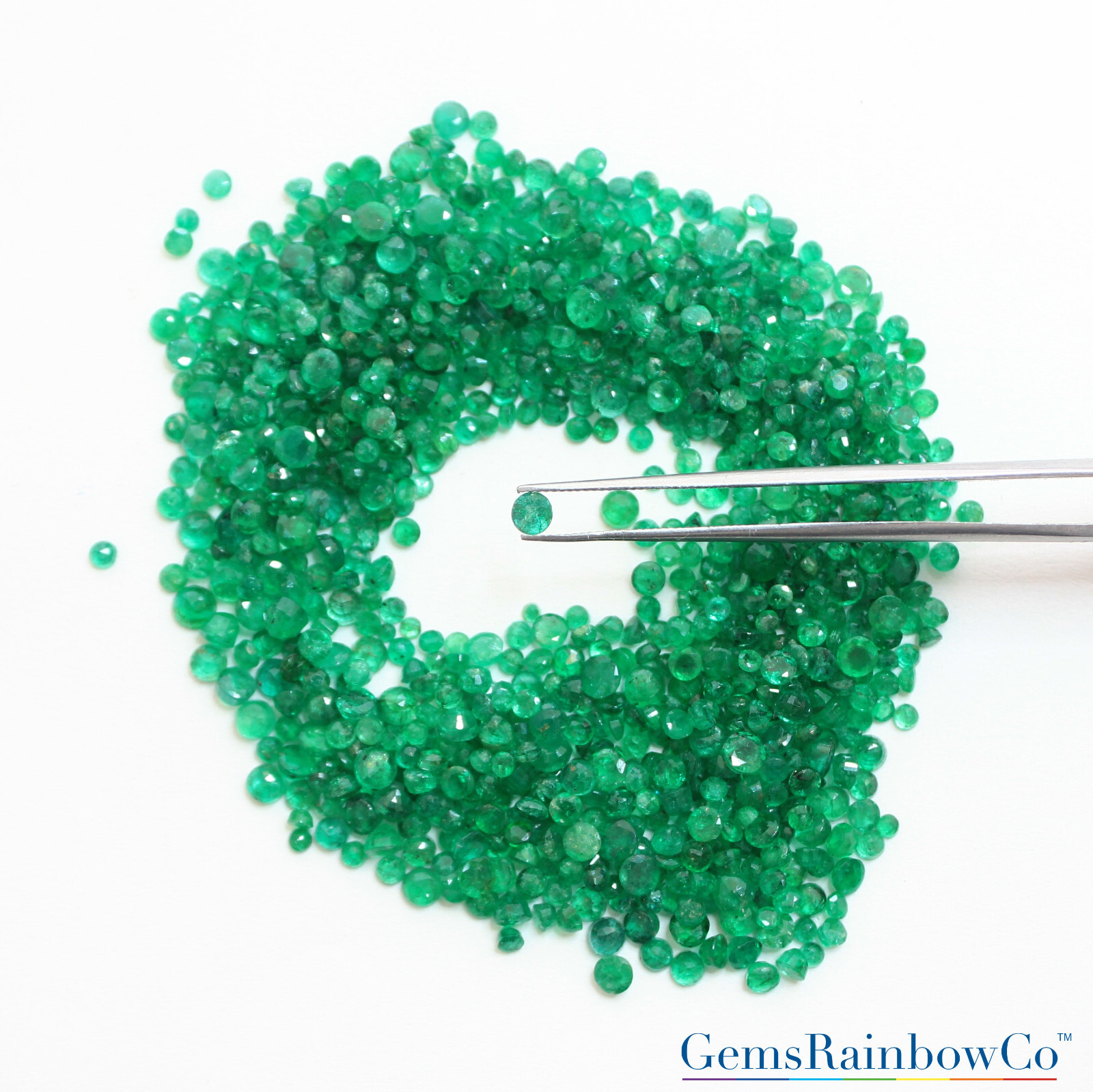 Natural Emerald Round, Oval, Baguette, Square Faceted Loose Gemstones, #866.