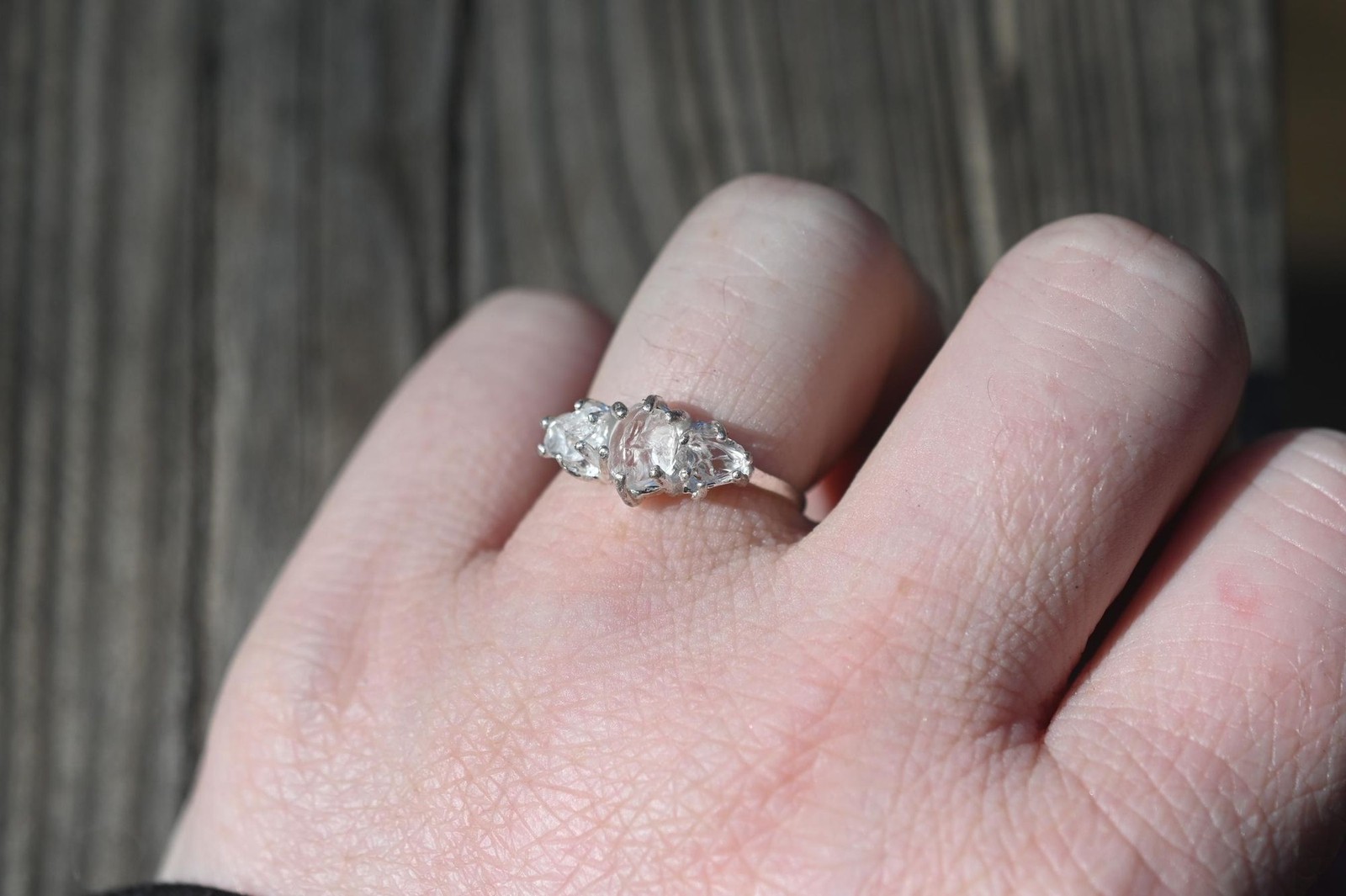Engagement ring Lake county diamond sterling silver size 3 4 5 6 7 8 9 10 11 12