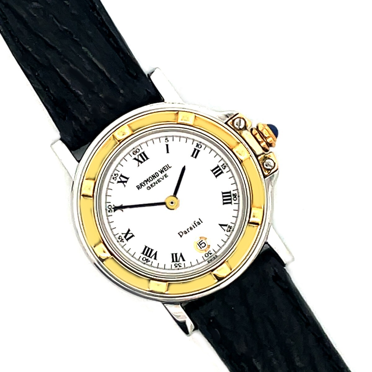 Raymond Weil 9989 Parsifal White Dial Leather Band Women’s Watch