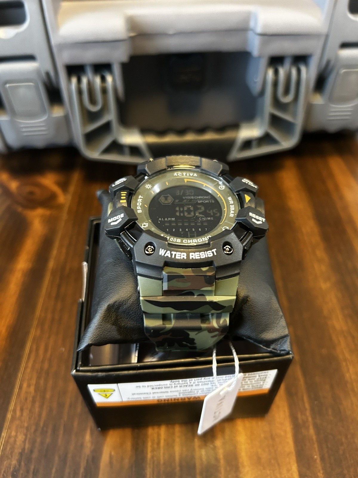 Activa Armour X Invicta Men’s Digital Watch 50mm Camouflage Khaki ACW8050MC-001