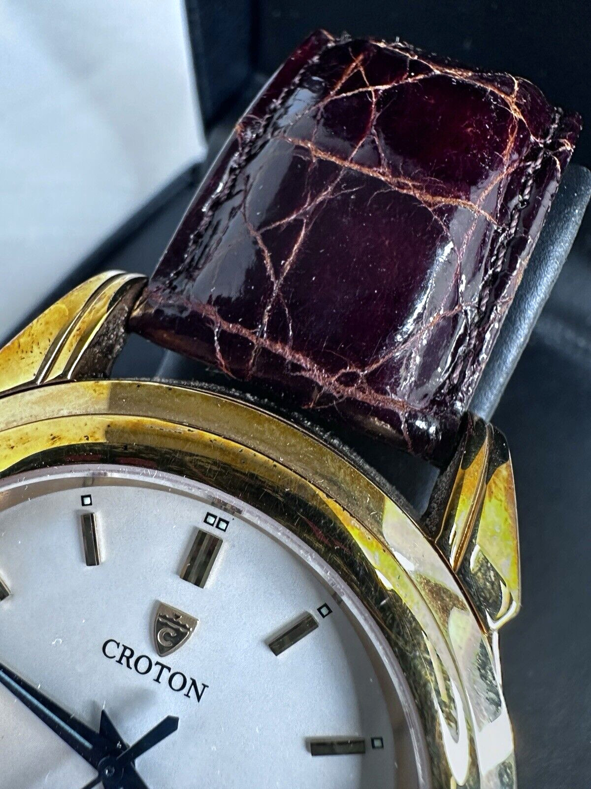 Men’s Croton Wristwatch Limited Edition 0141/1000 Leather Band with Box