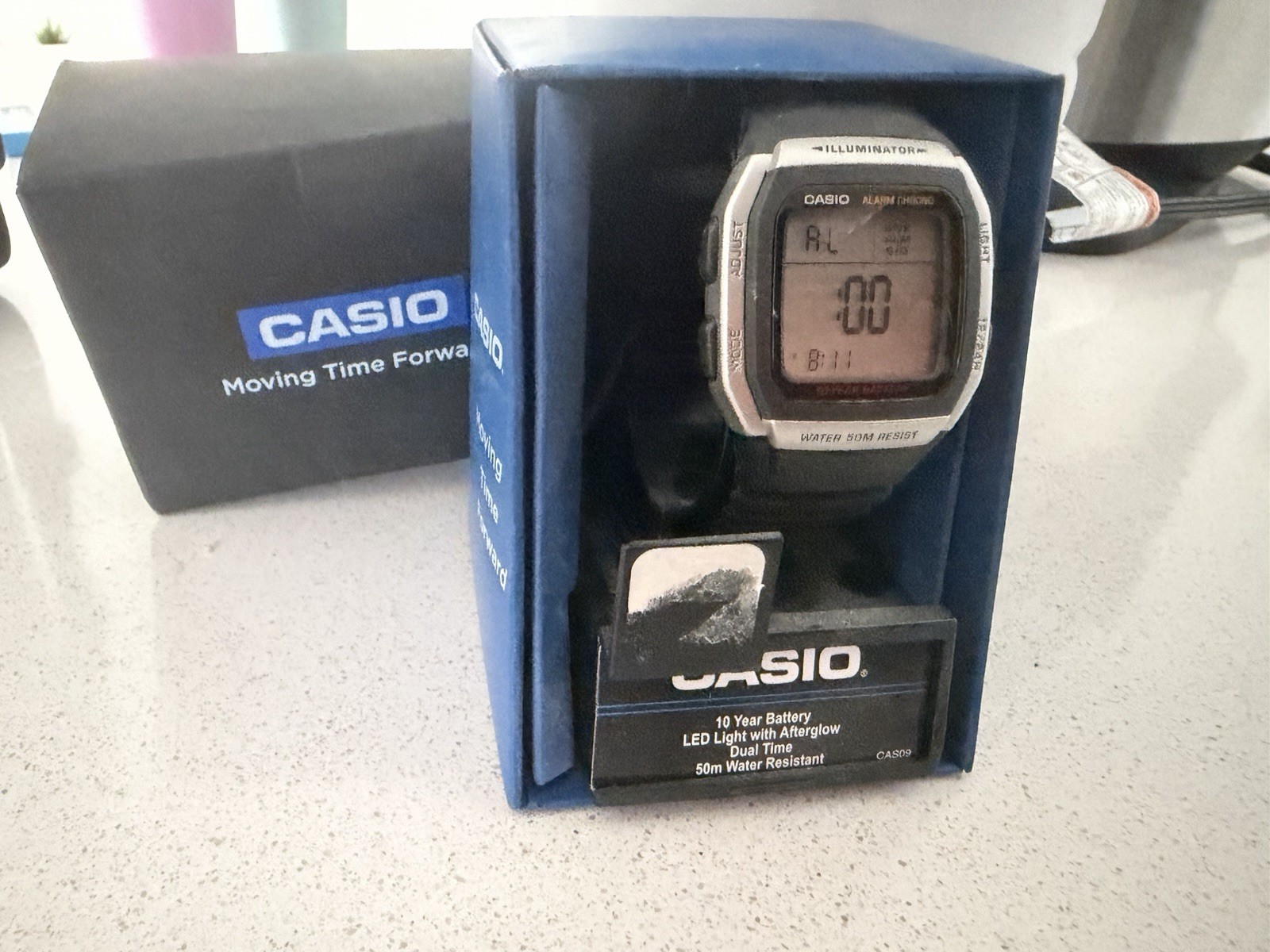 Casio Illuminator W-96H Men’s Digital Watch – Black/Silver 50m WR Alarm Chrono