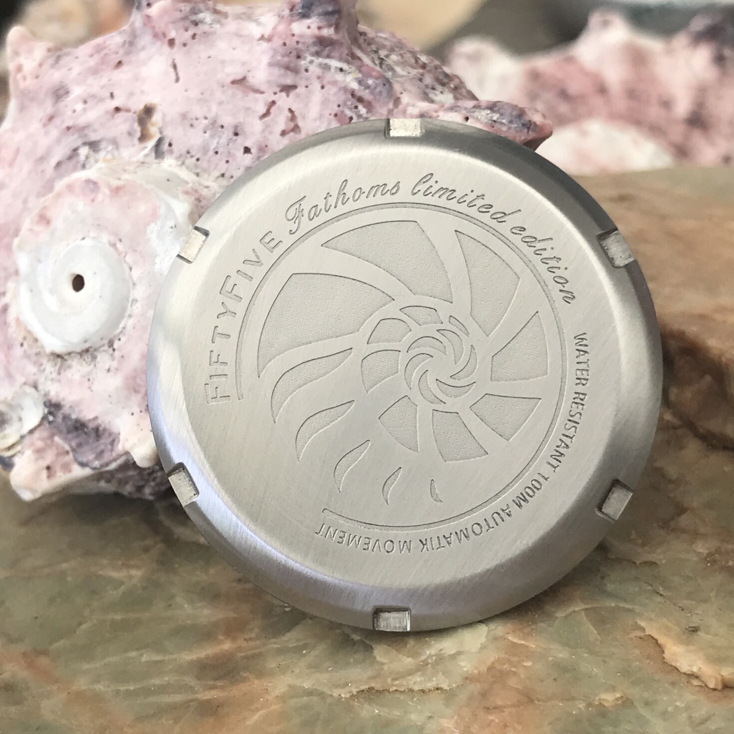 Brushed Limited Edition “Fifty Five Fathoms” Case Back for Seiko SKX007 SNZH