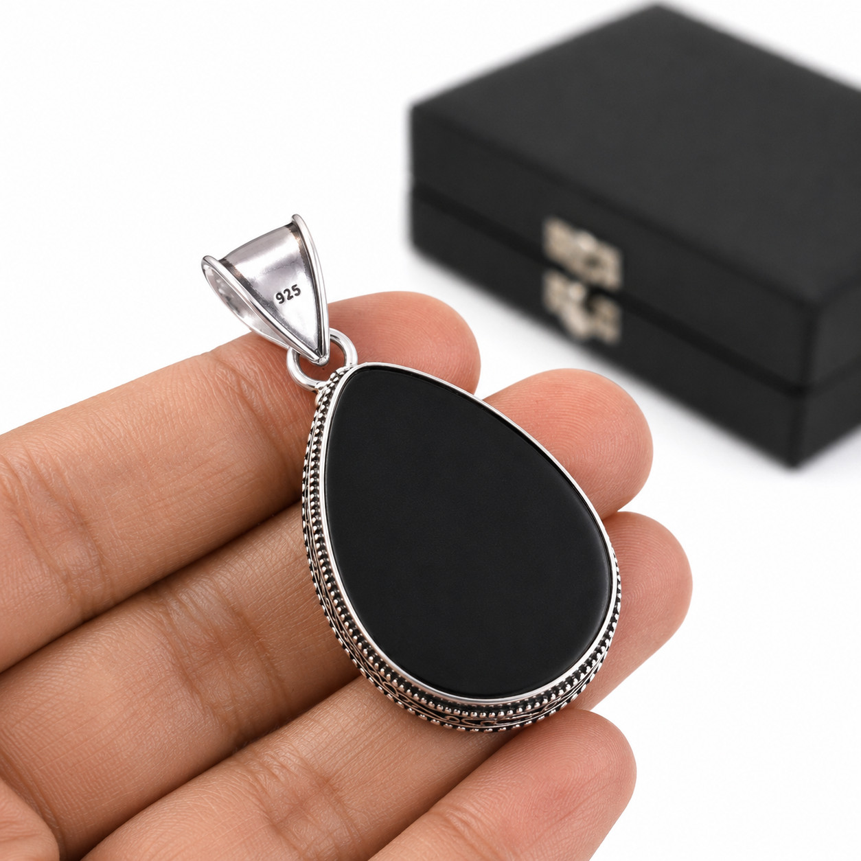 Triplet Fire Opal Gemstone Pendant 925 Sterling Silver Handmade Jewelry