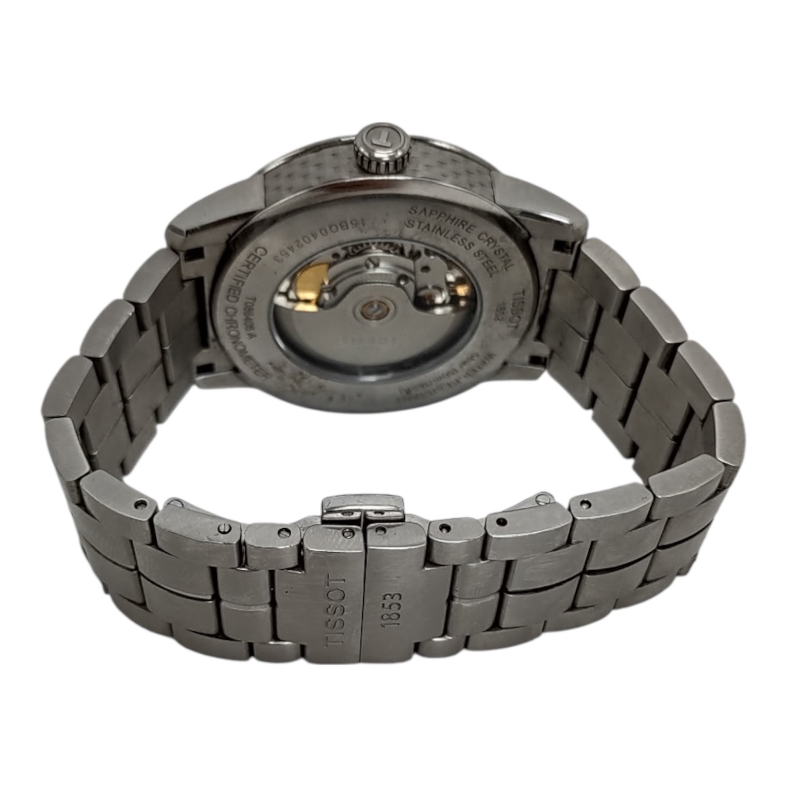 Tissot T-Classic Luxury Powermatic 80 White Diamond Watch T086.408.11.016.00