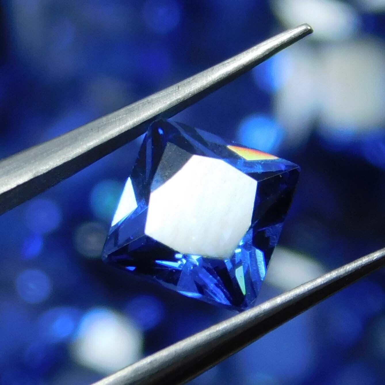 6x6mm Natural Blue Sapphire Square Cut CERTIFIED 2 Ct Loose Gemstones Lot