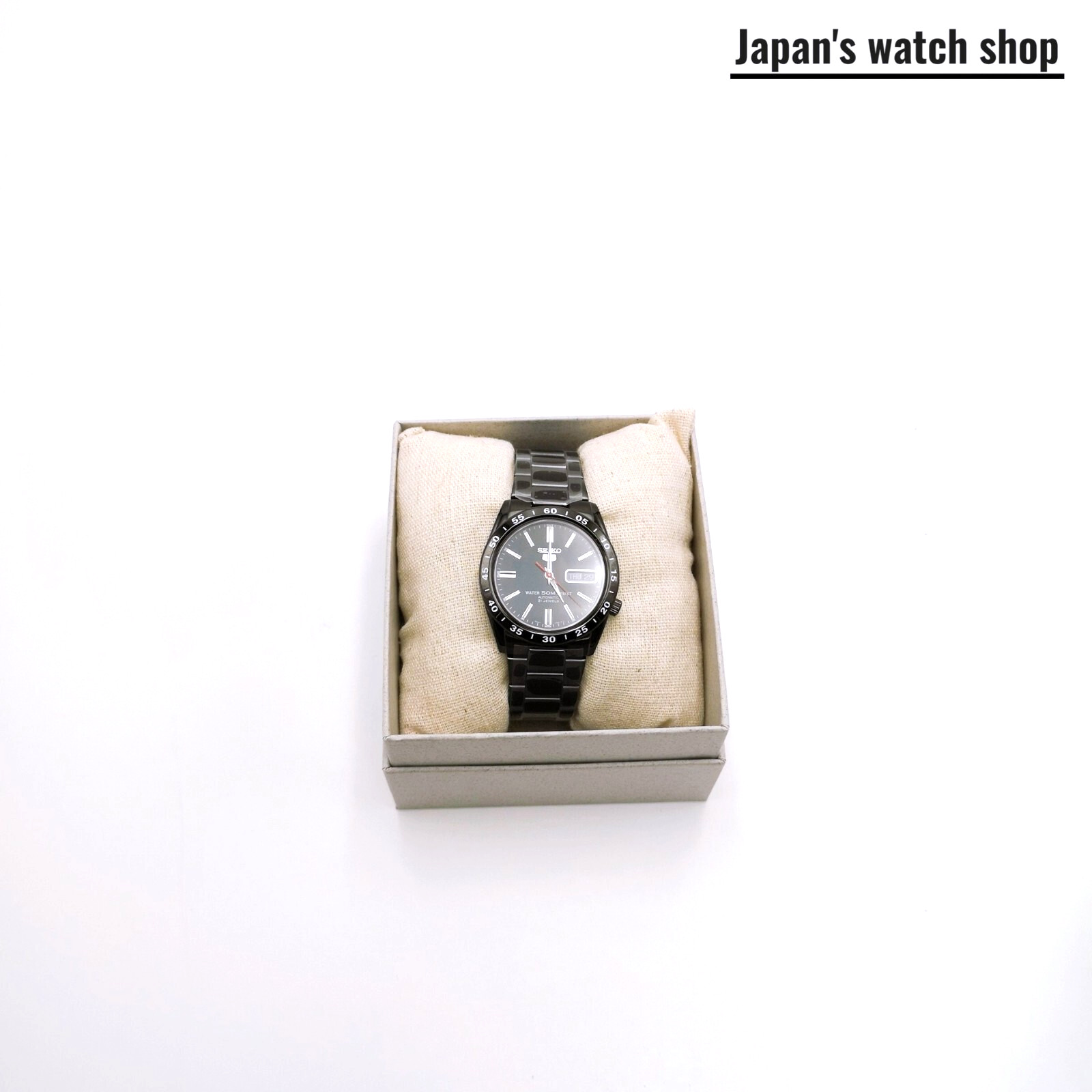 SEIKO SEIKO5 SNKE03K1 Black Automatic Men’s Watch New in Box