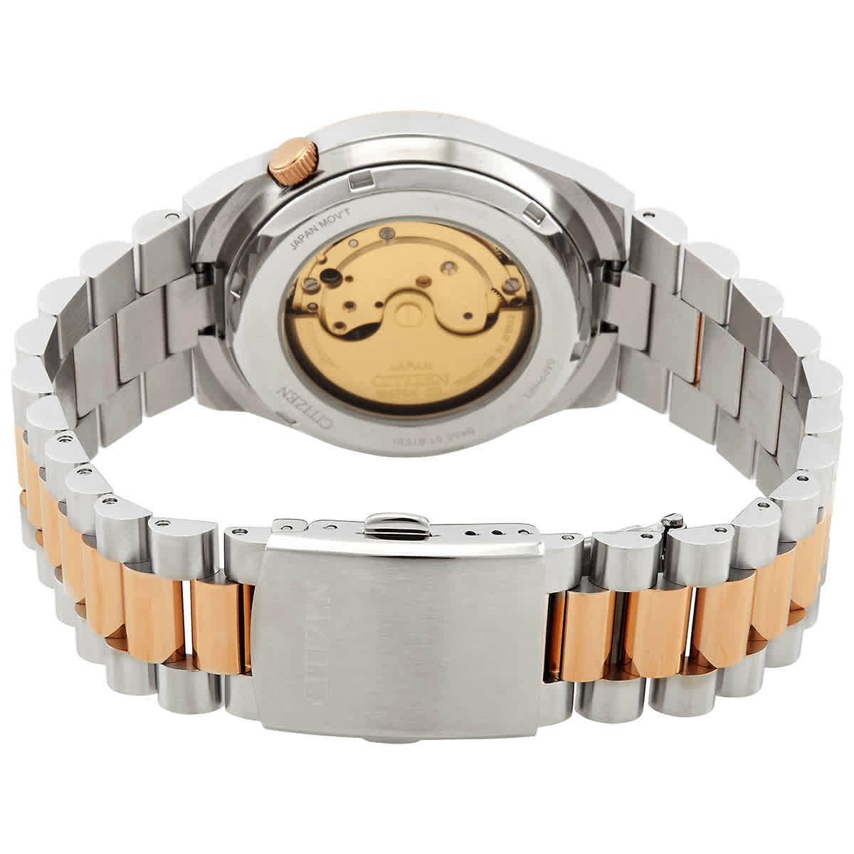 Tsuyosa Automatic Black Dial Two-Tone Men’s Watch NJ0154-80H