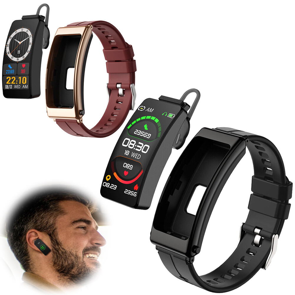 2 in 1 Smart Watch with Earbuds Bluetooth Headset Fitness Trackers Pedometer