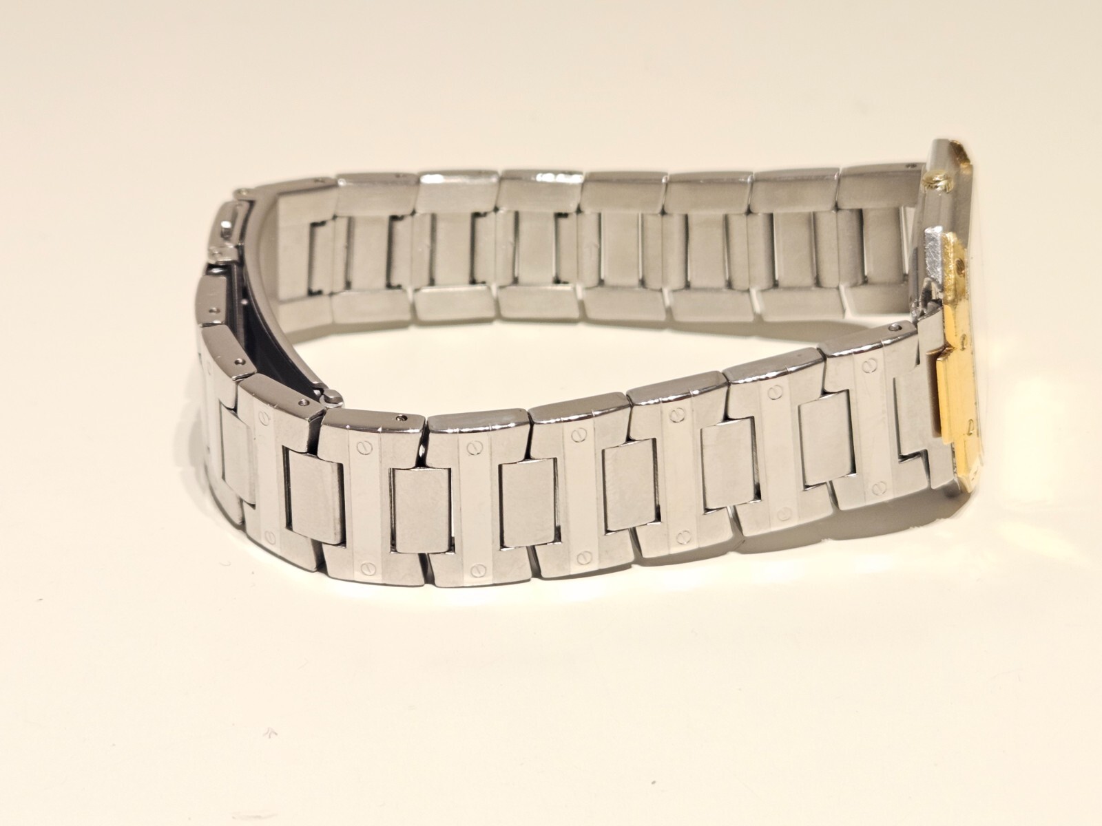 VINTAGE RARE RECTANGLE MEN’S TWO TONE ST. STEEL QUARTZ WATCH “RAYMOND WEIL” 9034