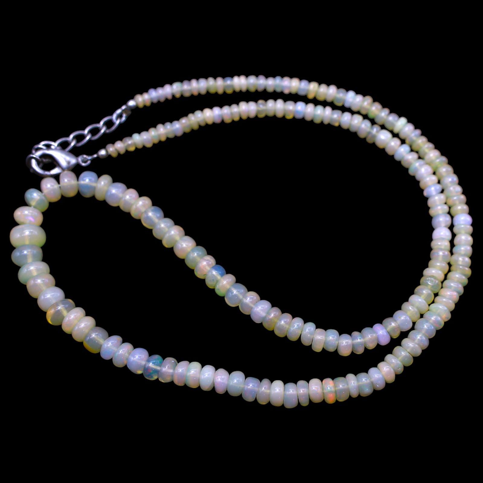 Rondelle Smooth Fire Opal Beaded Not Applicable Artisan Daughter Trendy Necklace