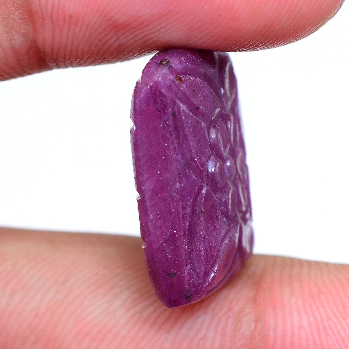 28.00 Cts Natural Untreated Ruby 19.54mm*14.80mm Octagon Hand Carved Gemstone
