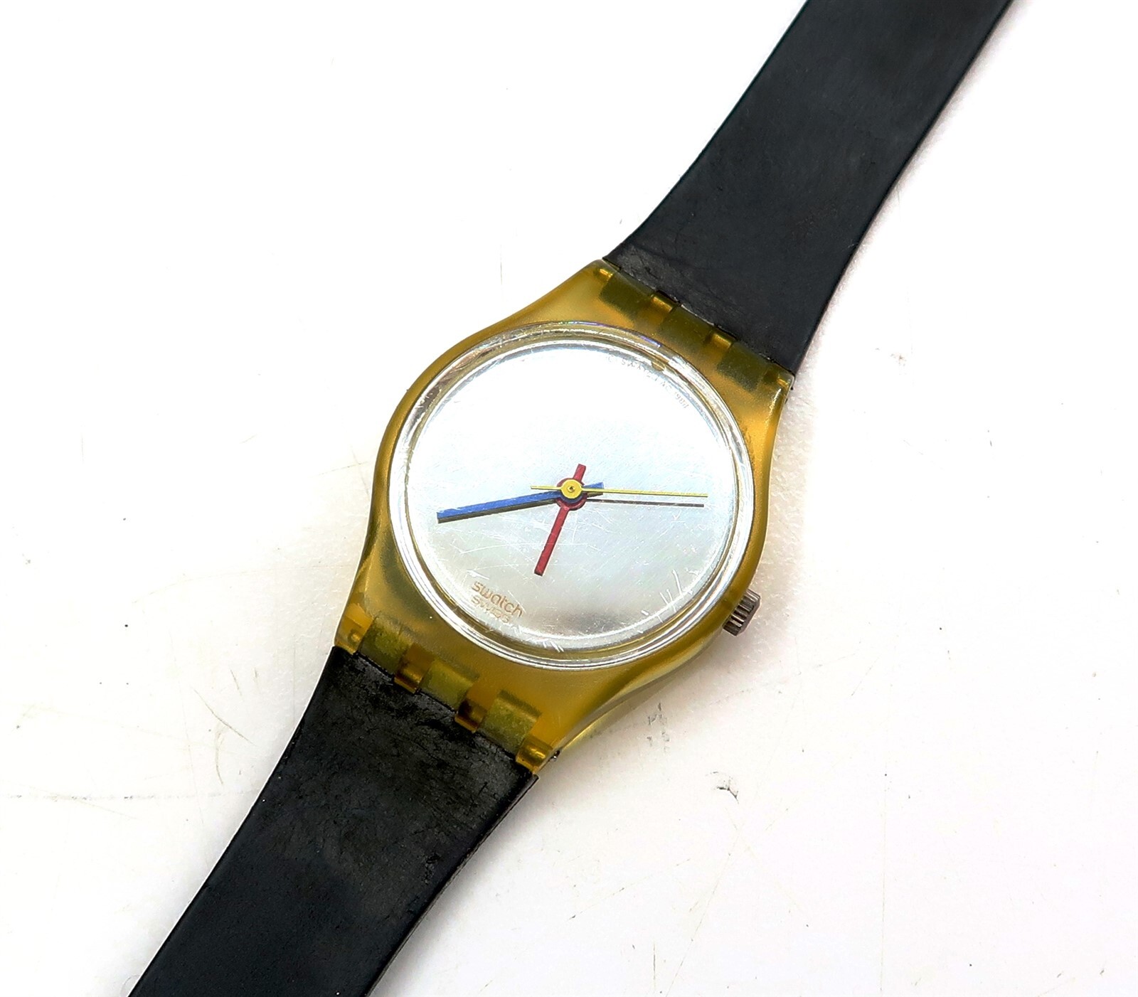 Swatch Watch Ladies LITTLE SNOWWHITE LK116 Vintage 1988 NEW BATTERY / WORKS