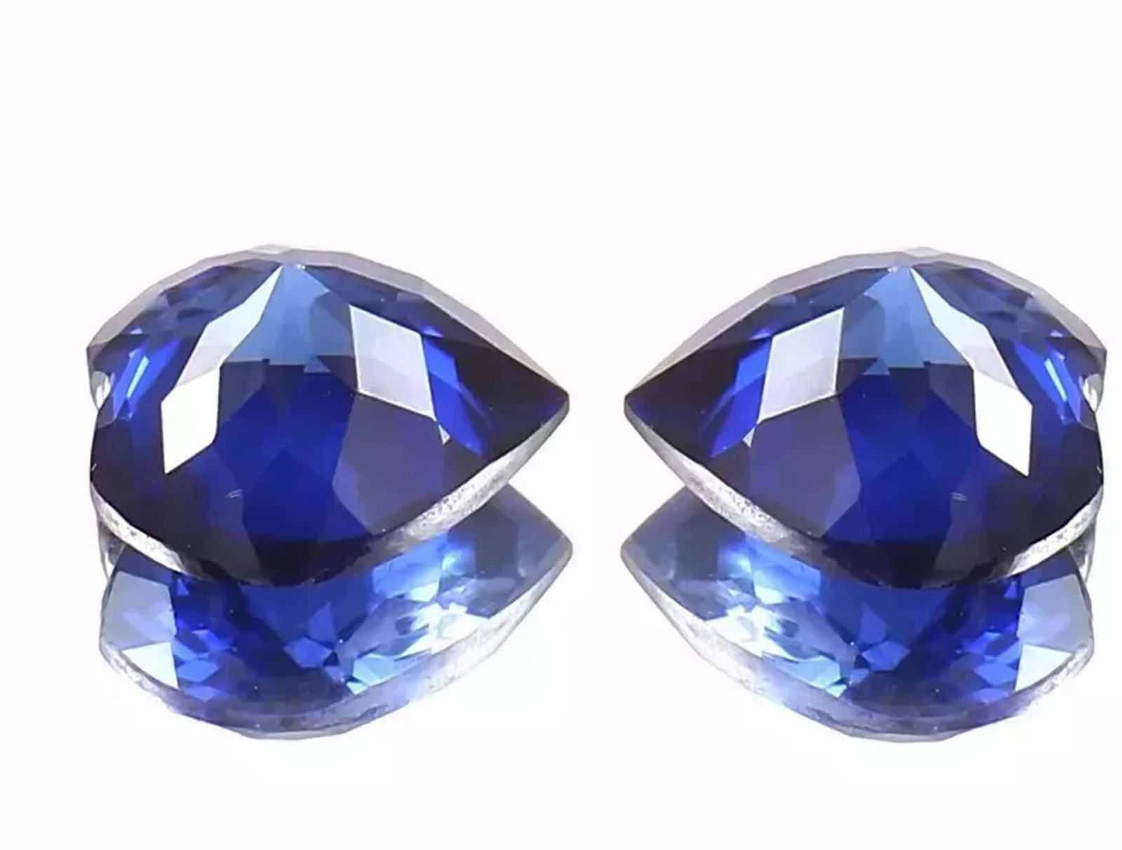 8.00 Carat Natural Blue Sapphire Heart pair IGL Certified Loose Gemstone D26