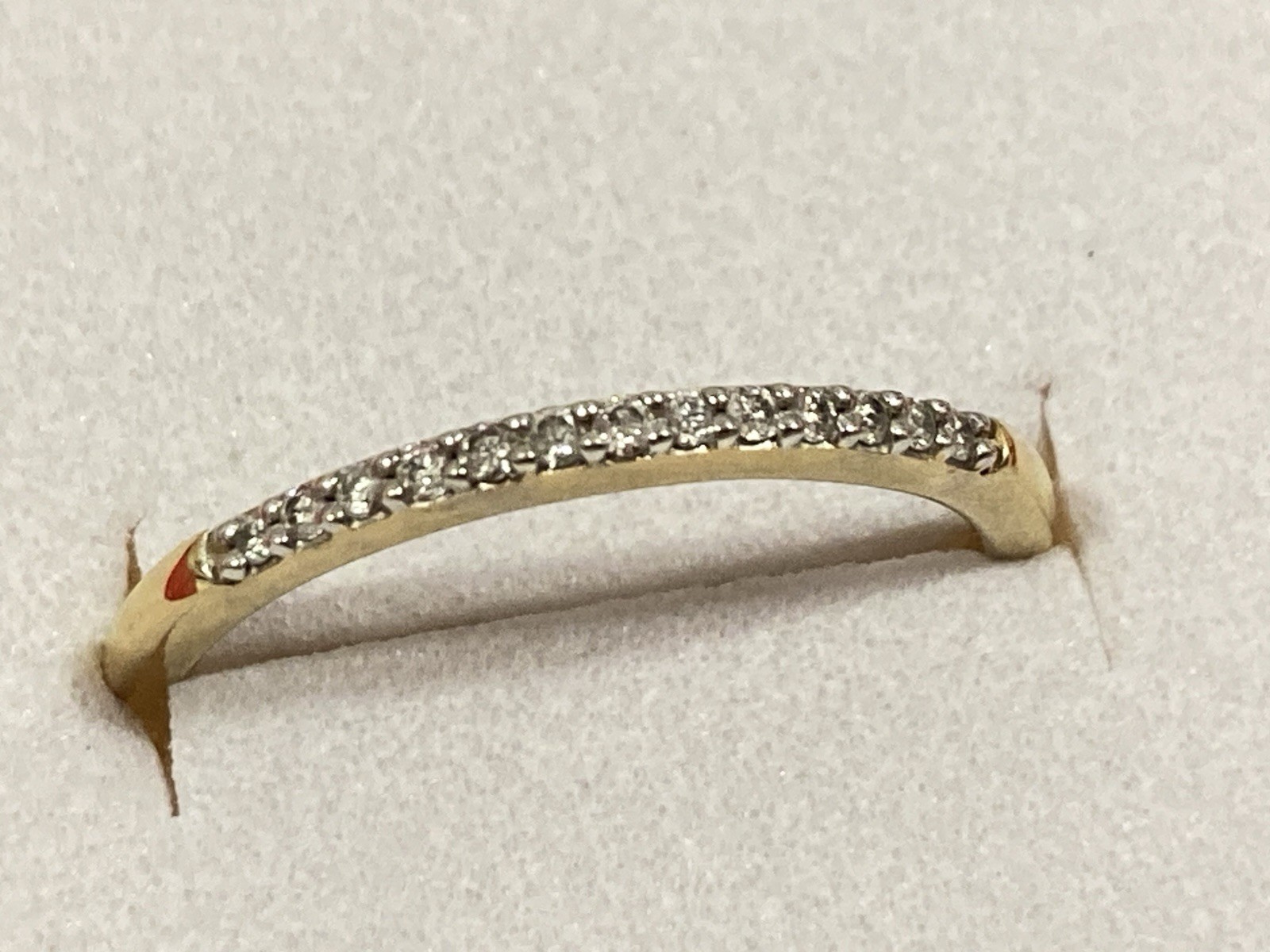 Sk9 Platinaire Allure Gems Sterling Silver Gold Vermeil Diamond Band Ring 6.75