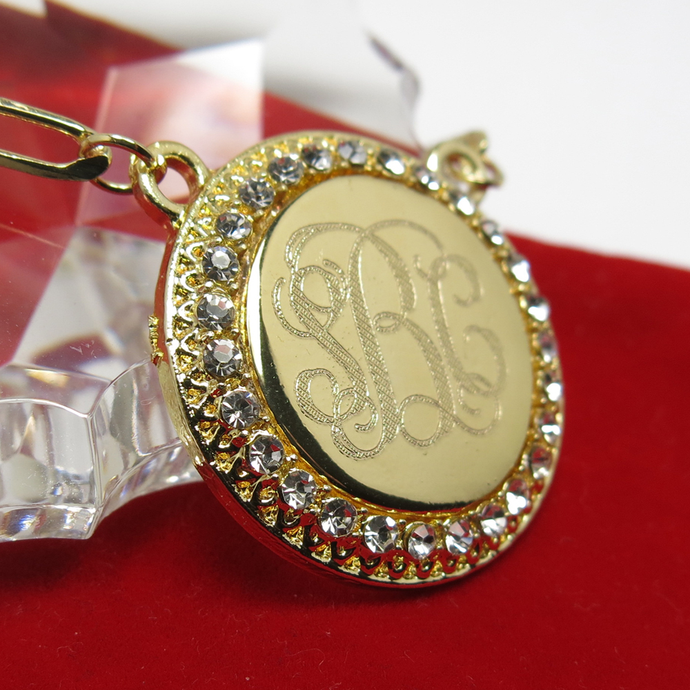 18K Gold – Plated Personalized Monogram Name Necklace USA