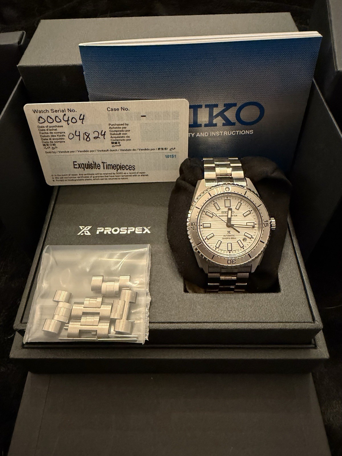 Seiko Marinemaster Diver SJE097 39.5mm Limited Edition 62MAS
