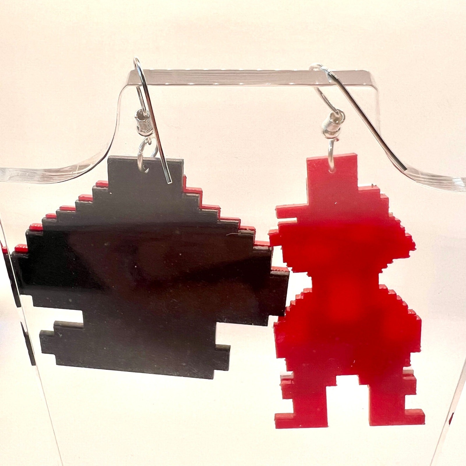 Mario Mushroom Earrings | Y2K Gamer Jewelry | Retro Video Game Earrings