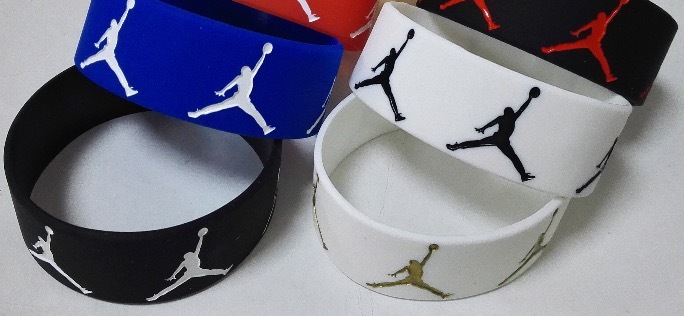1 (One) Nike Jordan Sport Baller Band Silicone Rubber Wristband Bracelet
