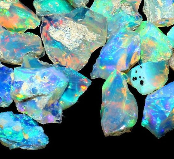 Black Friday Offre Jumbo Mutli Fire Play Of Color Multi Ethiopian Opal rough lot