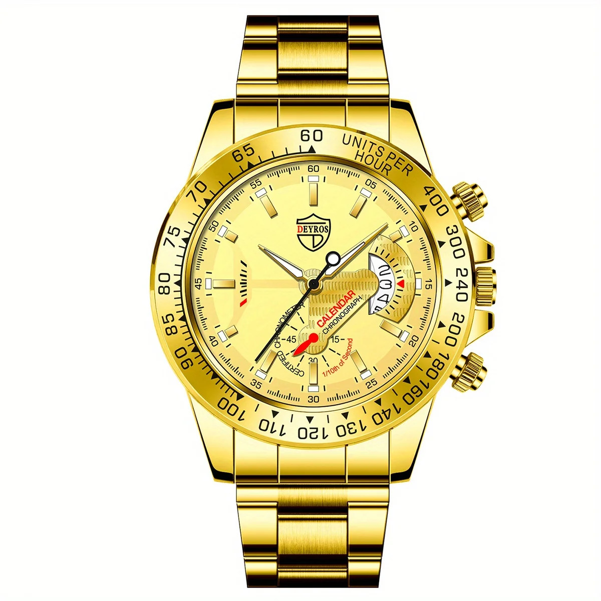 Men’s Analog Quartz Watch – Elegant Alloy Design for Business and Casual Wear