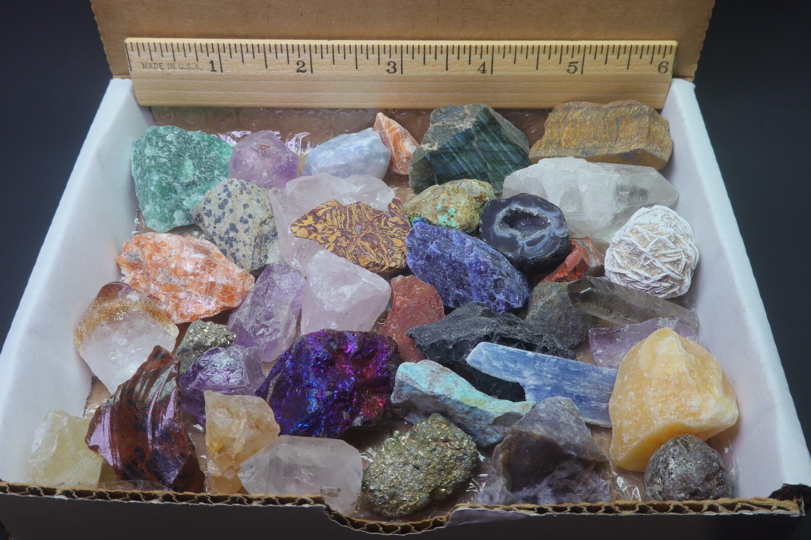 Crafters Collection 1 Lb Natural Crystals Mineral Specimens Mixed Gemstones