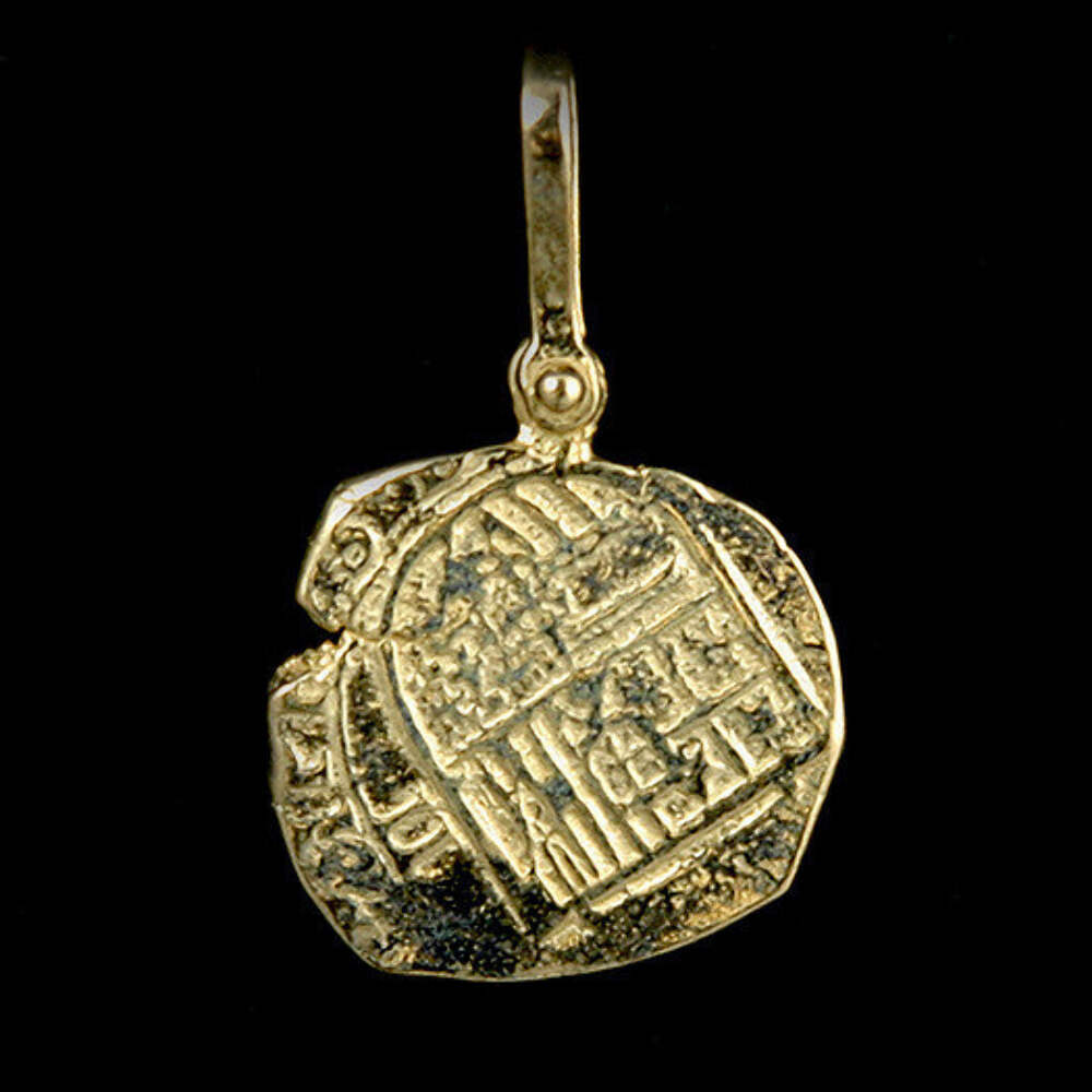 Atocha Sunken Tresure Jewelry – Piece of Two Gold Coin Pendant